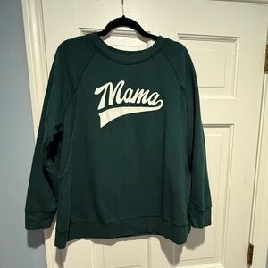Dark green Mama Nursing sweatshirt -S
